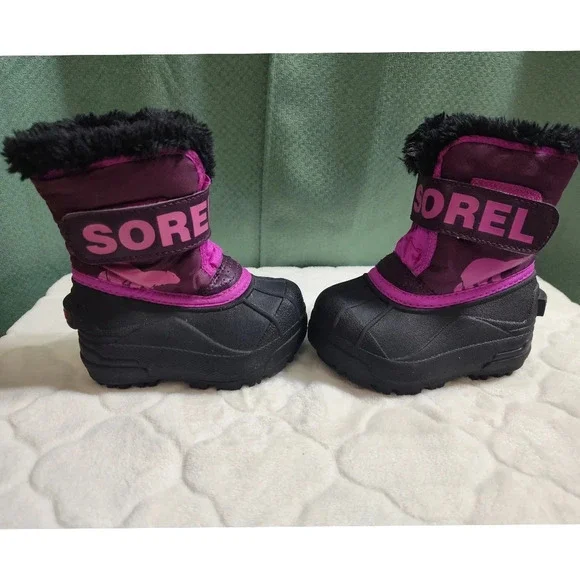 Sorel Kids Snow Commander Insulated Waterproof Boot Size 5 - Picture 2 of 6